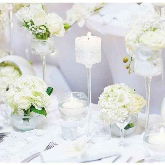 15 pack Ivory Silk Hydrangea Flowers Leaves with Stems for Home Wedding - Picture 2 of 4